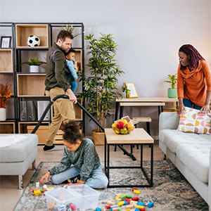 Offer to help tidy, organise, and declutter