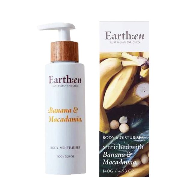 Earth:en Banana & Macadamia Body Moisturiser - New Mum Wellness Gift 