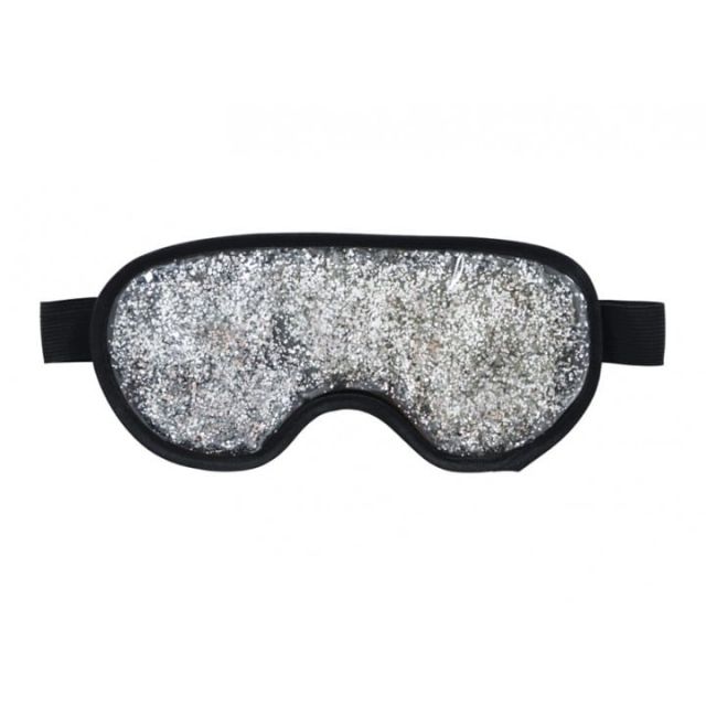 Silver Gel Glitter Silver Eye Mask
