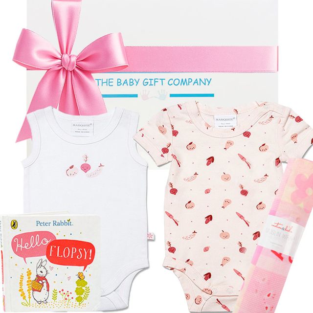 Hello Flopsy Baby Girl Gift Hamper – Beatrix Potter-Inspired Newborn Gift Set
