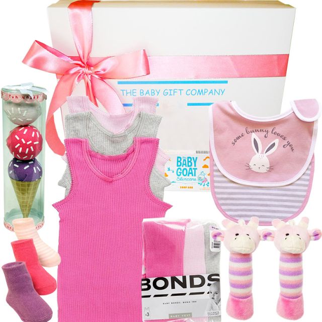 Twin Classic Baby Girl Gift Box