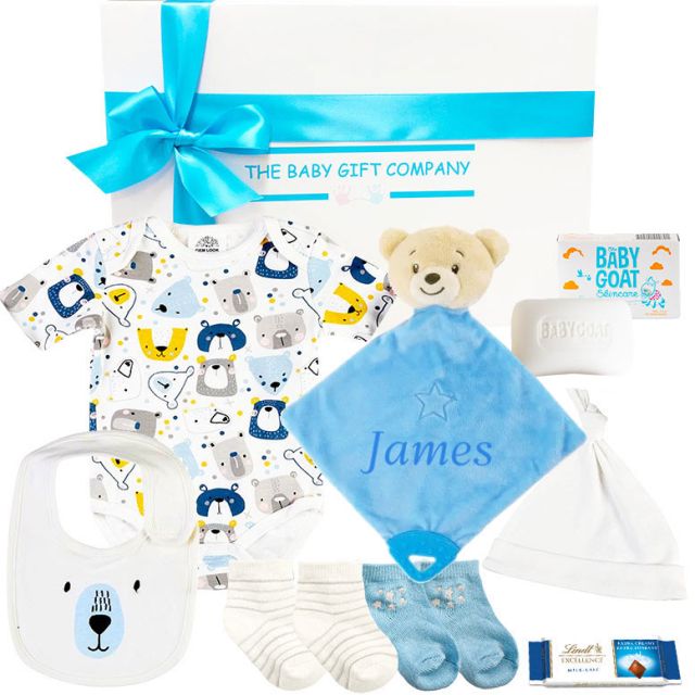 Welcome Home Organic Baby Boy Gift Hamper 