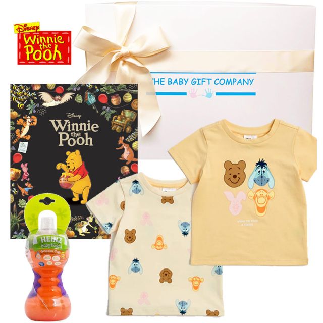 Winnie the Pooh Baby Gift Box | Organic Cotton Baby Hampers Australia