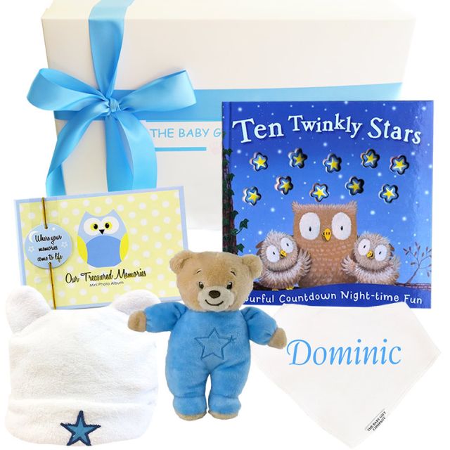 Personalised Wish Upon A Star Baby Gift Box