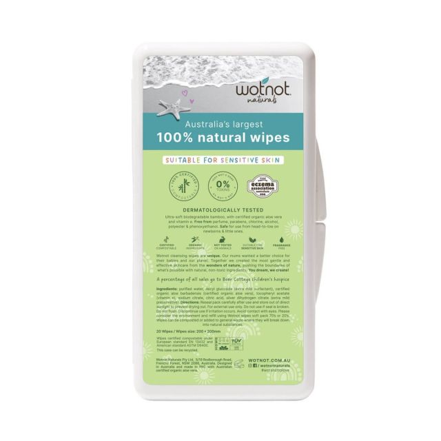 Natural Baby Wipes & Hard Case